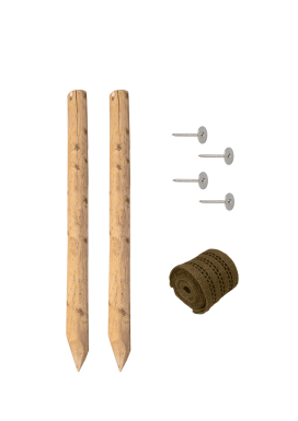 Baumpfahl-Set 200x6 cm Baumpfahl-Set - 200x6 cm