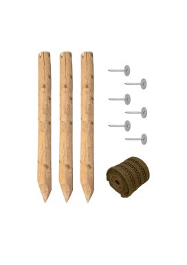 Baumpfahl-Set 250x6 cm Baumpfahl-Set - 250x6 cm