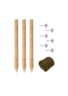 Baumpfahl-Set 250x8 cm Baumpfahl-Set - 250x8 cm