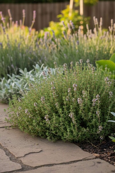 Kleiner Gewürz-Thymian Thymus vulgaris 'Compactus' 5-10 Topf 9x9 cm (P9) Thymus vulgaris 'Compactus'