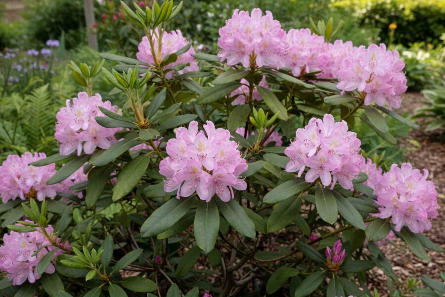 Rhododendron Rhododendron ponticum 'Roseum' strauch 40-50 C5 Rhododendron ponticum 'Roseum' Strauch 40-50 cm