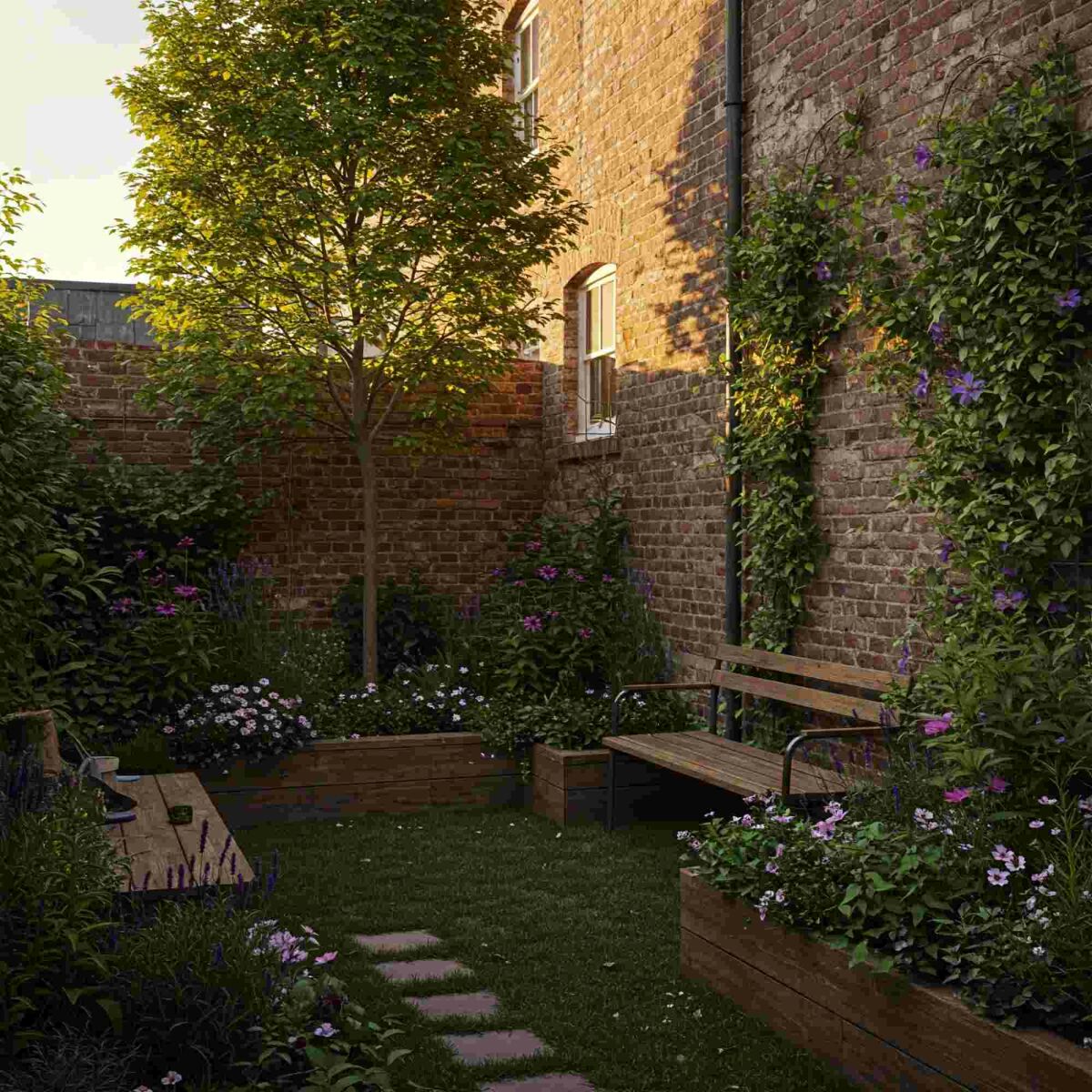 Inspiration: Gestalten Sie einen stimmungsvollen kleinen Garten image