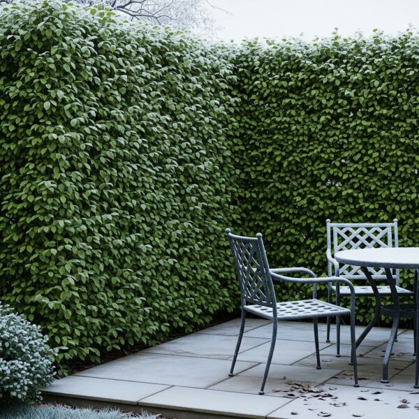 Winterharte Hecke